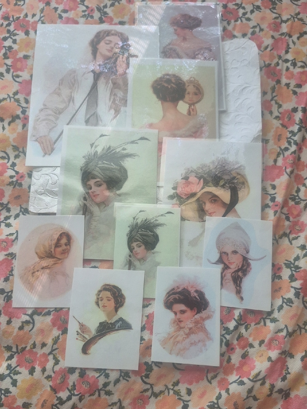 Vintage Type Ladies..laminated Cards